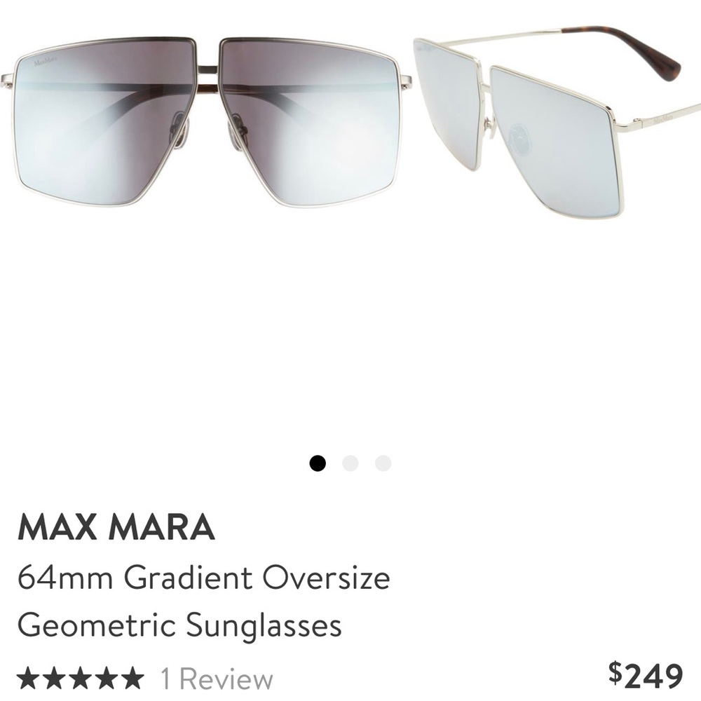 Max Mara MM 0026 Sunglasses in Palladium Silver
